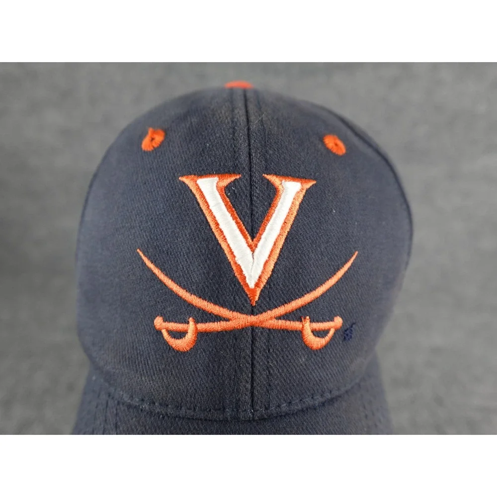 Starter University of‎ Virginia Cavaliers Navy Orange V Sabers Baseball Cap Hat